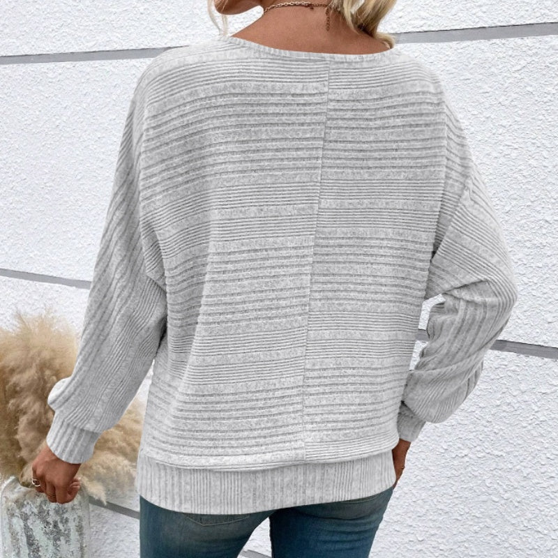 Lunara | Elegant Ribbed Knit Sweater