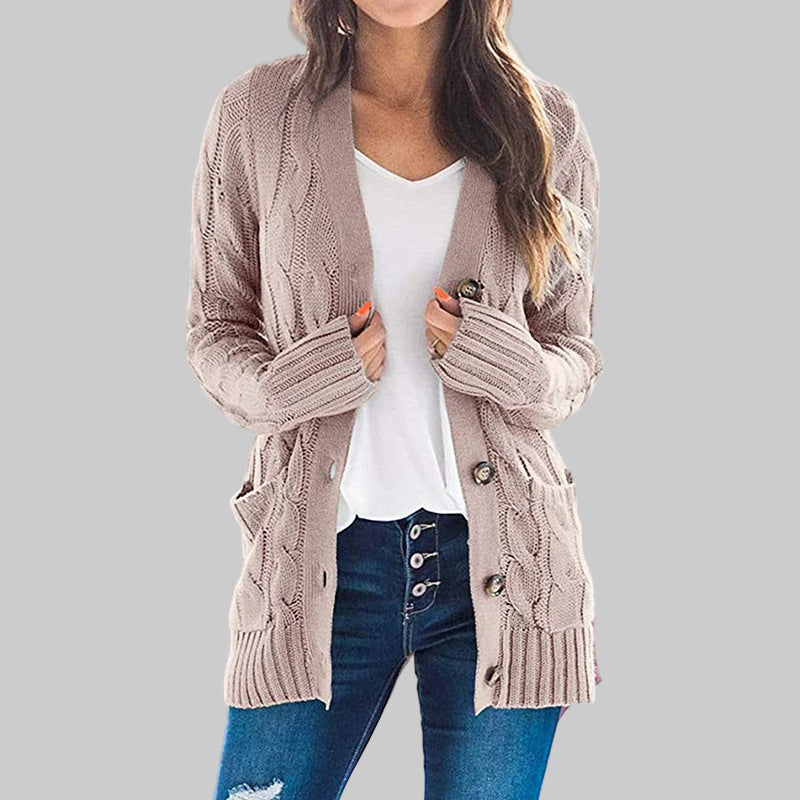 REMEDY™ - Casual Long Sleeve Button Down Cardigan