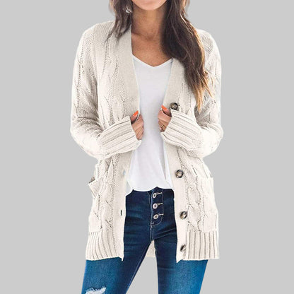 REMEDY™ - Casual Long Sleeve Button Down Cardigan