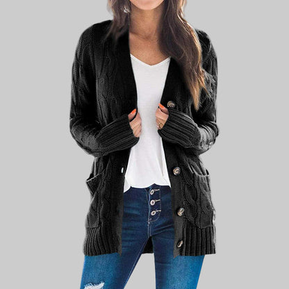 REMEDY™ - Casual Long Sleeve Button Down Cardigan
