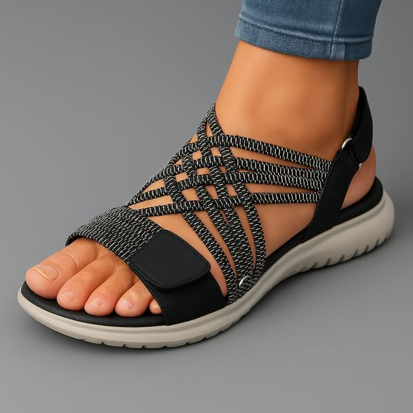 Lirah | Cushioned Cross-Strap Sandals