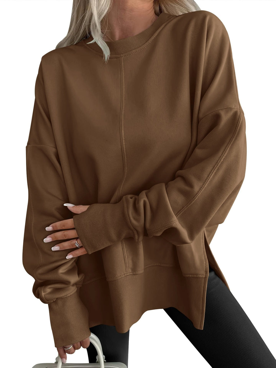 GWEN - Comfy Oversized Long Sleeve Sweatshirt