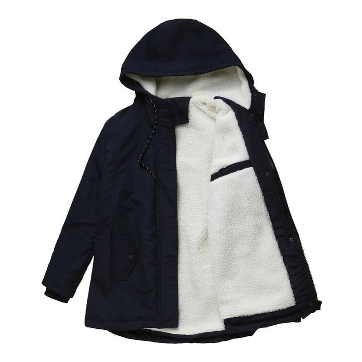 AMINA™ - Thick Winter Coat with Hood and Quilted Lining for Winter Warmth