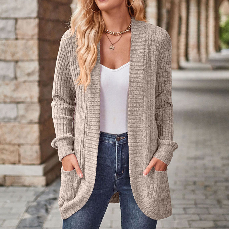 LUCILLE™ - Cozy Lightweight Long-Sleeve Open Front Cardigan