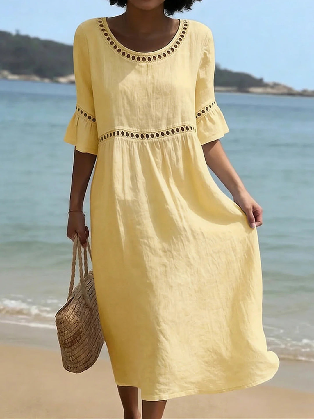 Pryline Linen Midi Dress