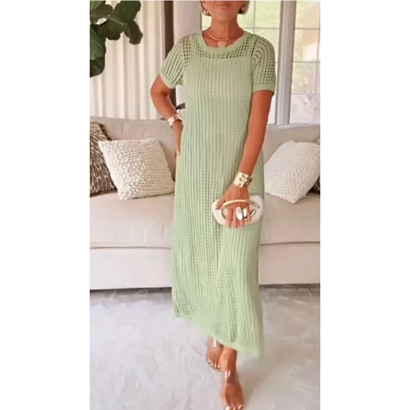 Bethany Summer Layered Maxi Dress – Elegant & Breathable Fit