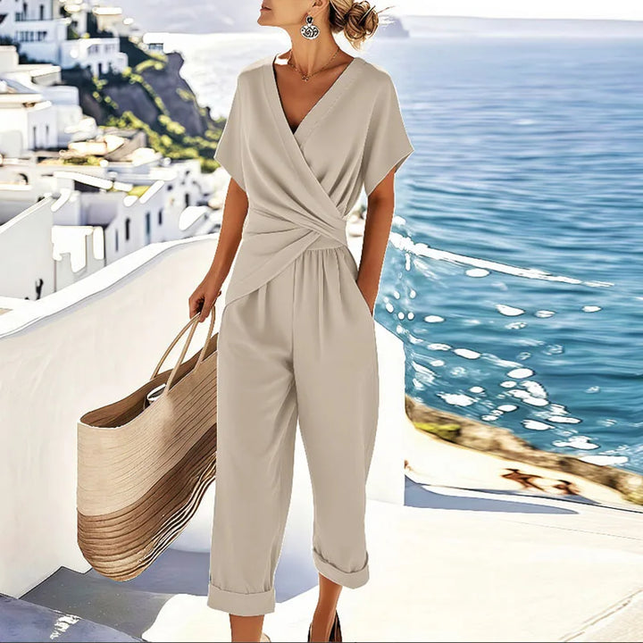Liorine – Elegant Draped Jumpsuit
