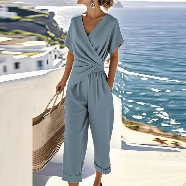 Liorine – Elegant Draped Jumpsuit
