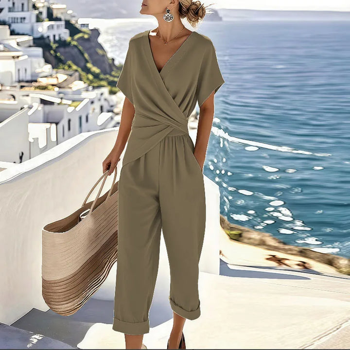Liorine – Elegant Draped Jumpsuit