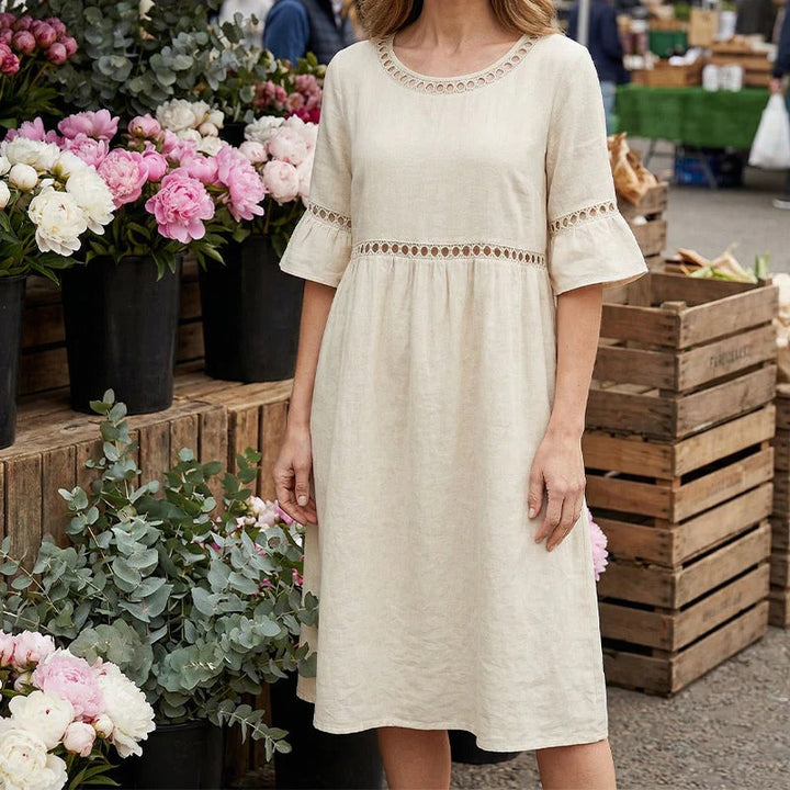 Pryline Linen Midi Dress