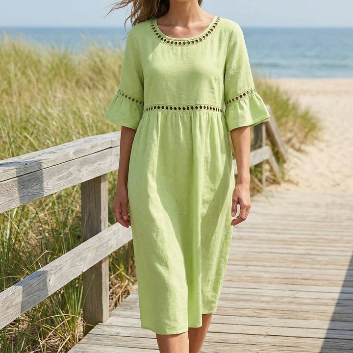 Pryline Linen Midi Dress